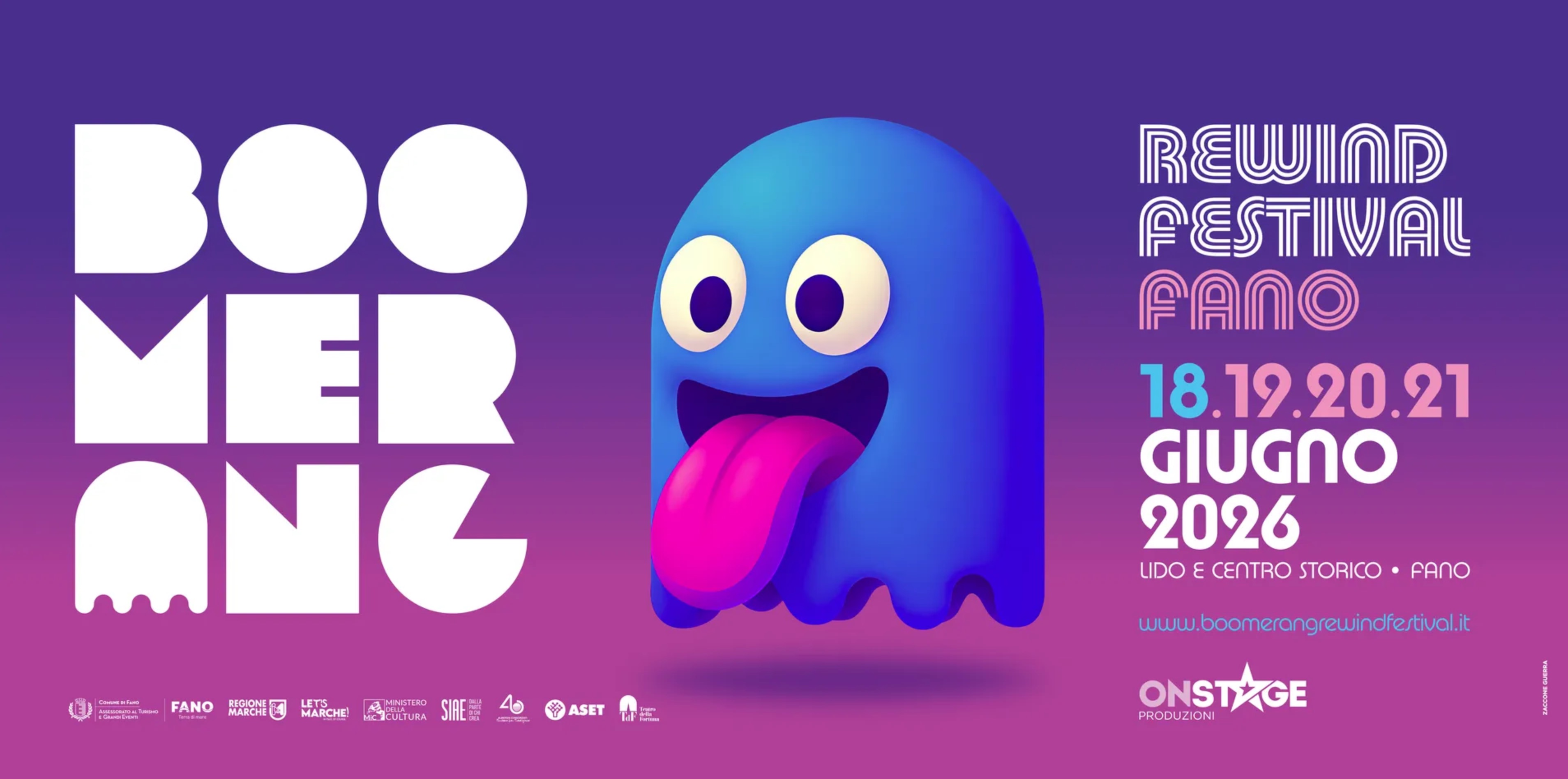 Boomerang Rewind Festival 2026 a Fano: musica anni '80 e '90 sul mare